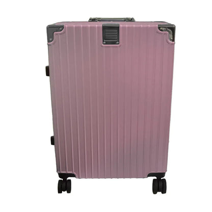 Troler, bagaj de cala, Naimeed D5399L, Premium Voyage, 4 roti duble 360 grade, ABS, inchidere cifru, Roz, 50x33x77cm