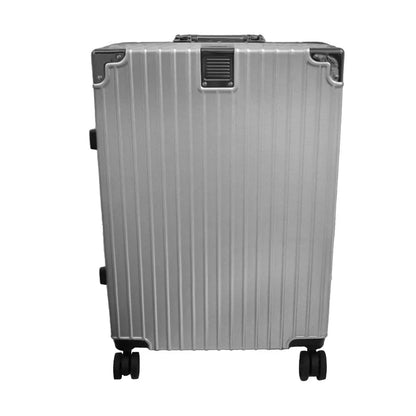 Troler, bagaj de cala, Naimeed D5400L, Premium Voyage, 4 roti duble 360 grade, ABS, inchidere cifru, Argintiu, 50x33x77cm