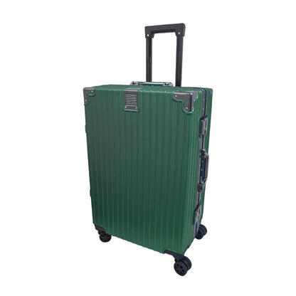 Troler, bagaj de cala, Naimeed D5401M, Premium Voyage, 4 roti duble 360 grade, ABS, inchidere cifru, Verde, 42x28x68cm