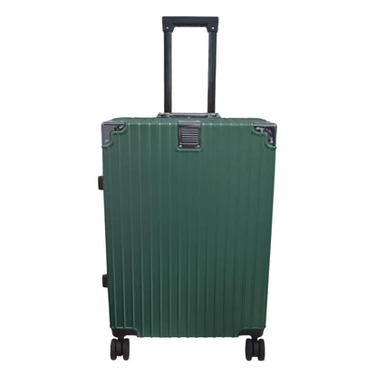 Troler, bagaj de cala, Naimeed D5401L, Premium Voyage, 4 roti duble 360 grade, ABS, inchidere cifru, Verde, 50x33x77cm