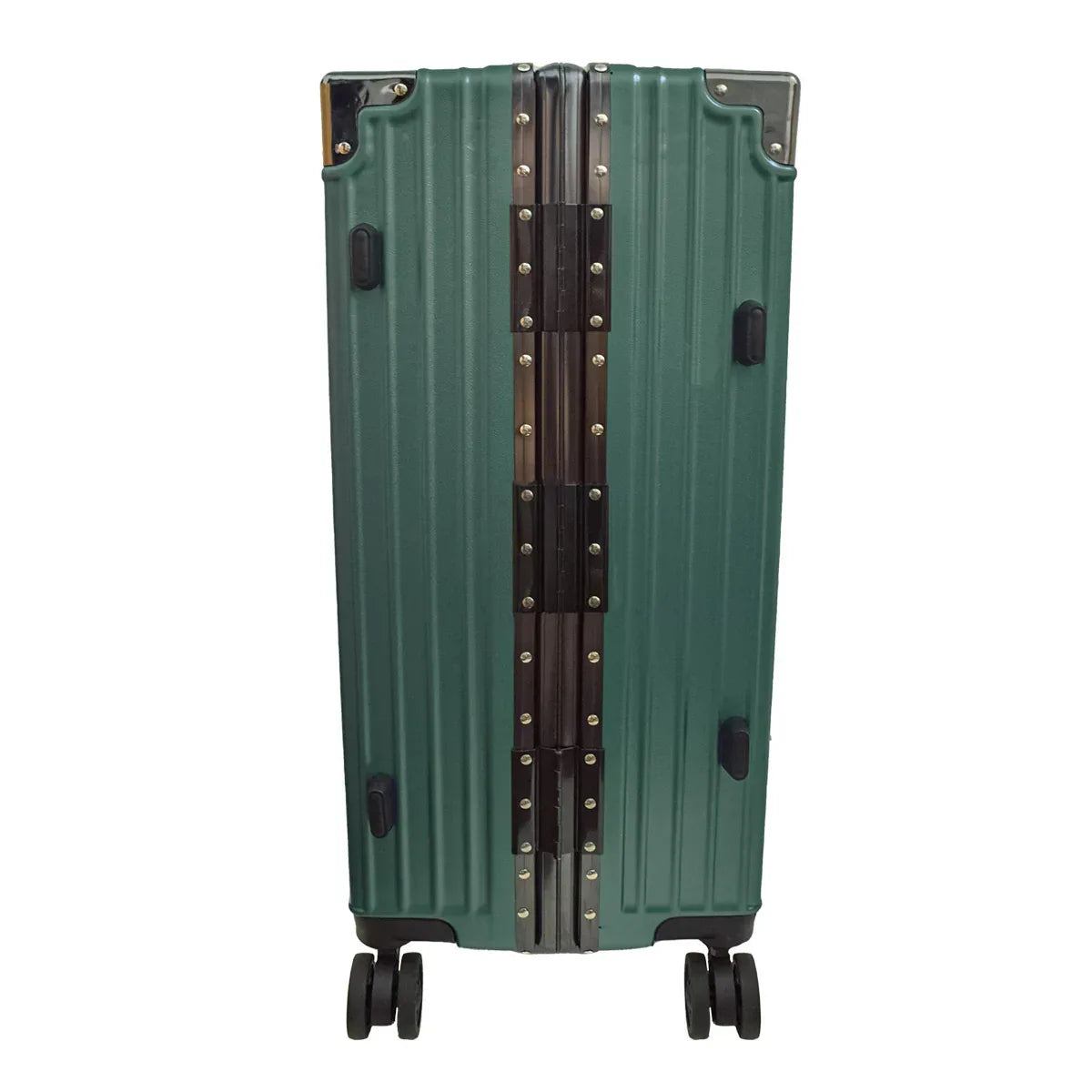 Troler, bagaj de cala, Naimeed D5401L, Premium Voyage, 4 roti duble 360 grade, ABS, inchidere cifru, Verde, 50x33x77cm