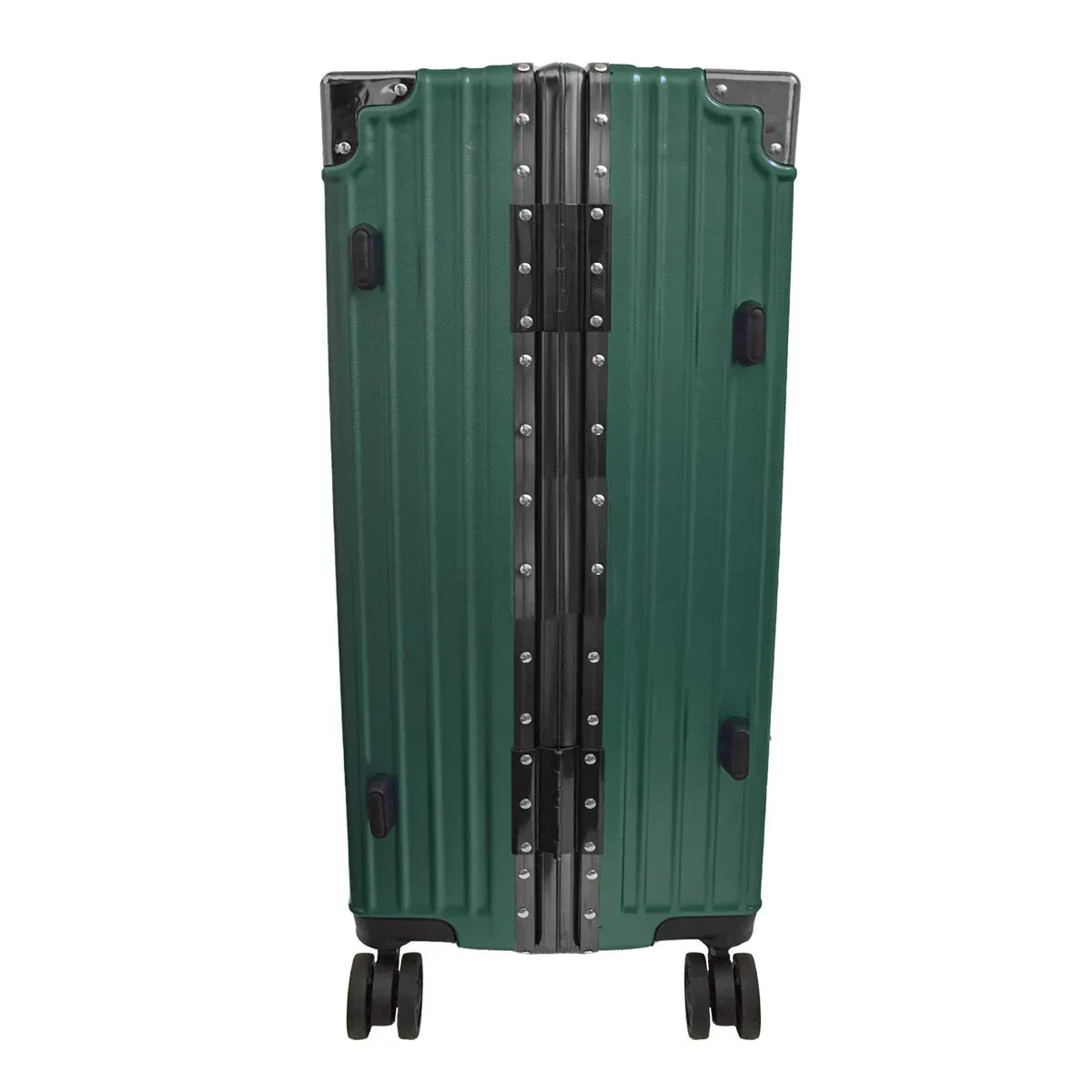 Troler, bagaj de cala, Naimeed D5401M, Premium Voyage, 4 roti duble 360 grade, ABS, inchidere cifru, Verde, 42x28x68cm