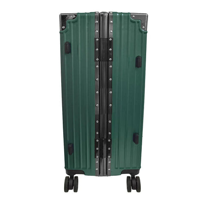 Troler, bagaj de cala, Naimeed D5401M, Premium Voyage, 4 roti duble 360 grade, ABS, inchidere cifru, Verde, 42x28x68cm