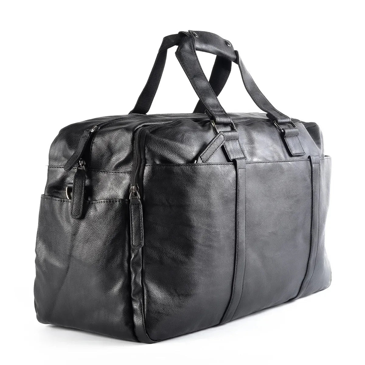 Geanta voiaj, pentru avion, piele ecologica, Naimeed D5405, Companion, Negru, 50x18x28cm