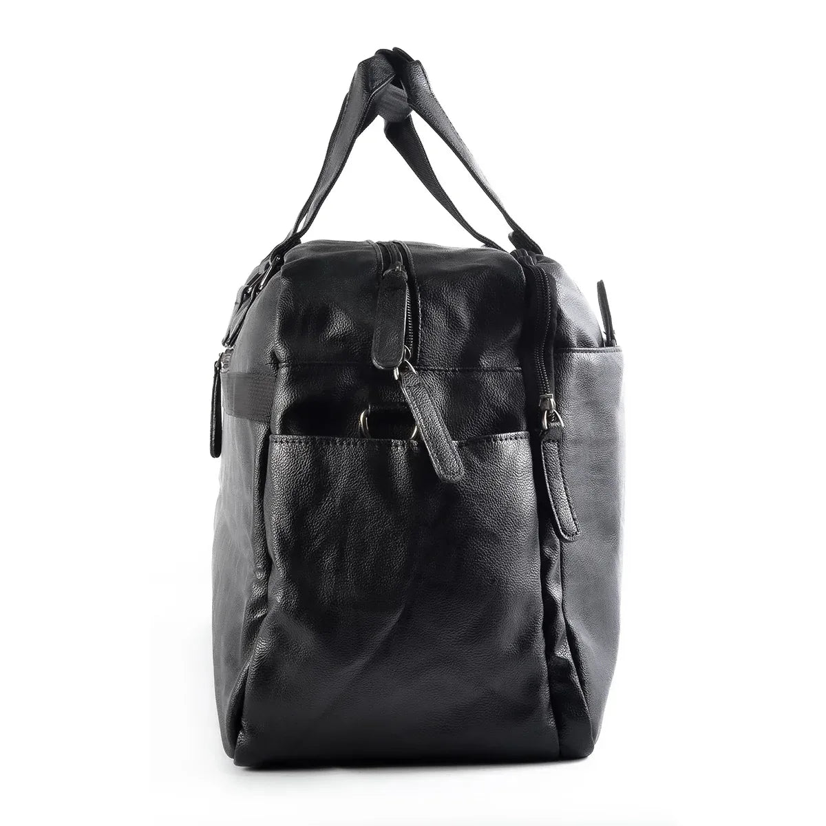 Geanta voiaj, pentru avion, piele ecologica, Naimeed D5405, Companion, Negru, 50x18x28cm