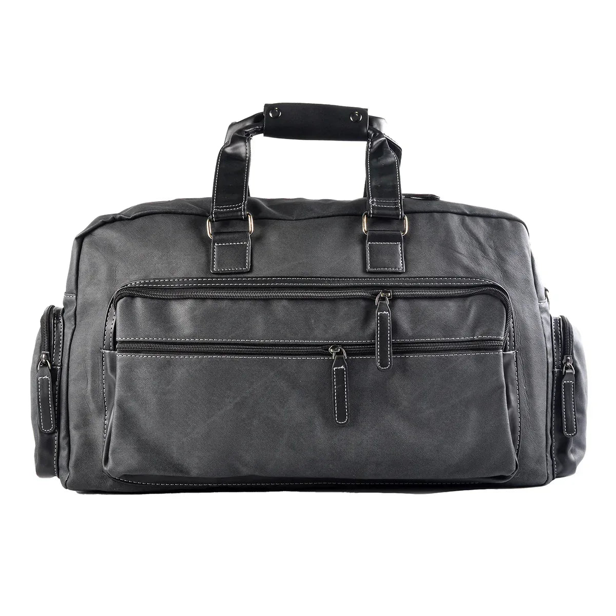 Geanta voiaj, pentru avion, piele ecologica, Naimeed D5407, Companion, Gri, 48x17x27cm