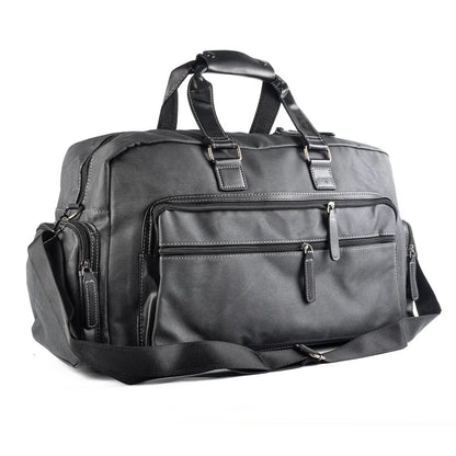 Geanta voiaj, pentru avion, piele ecologica, Naimeed D5407, Companion, Gri, 48x17x27cm