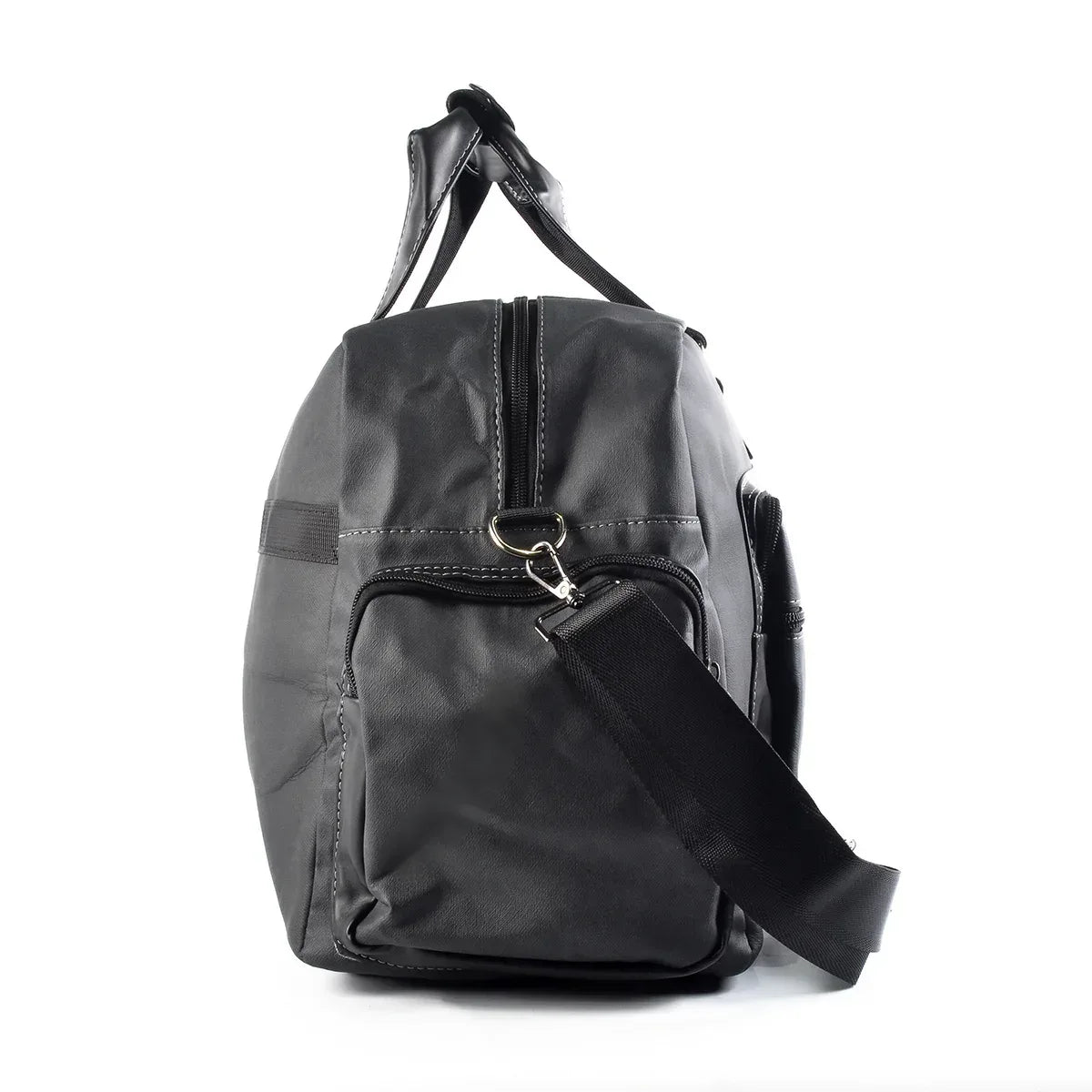 Geanta voiaj, pentru avion, piele ecologica, Naimeed D5407, Companion, Gri, 48x17x27cm