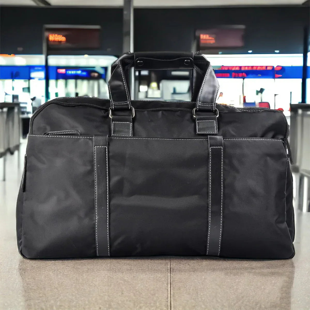 Geanta voiaj, pentru avion, Naimeed D5409, Oxford, Negru, 50x17x30cm