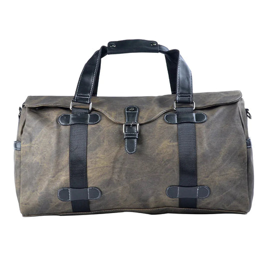 Geanta voiaj, pentru avion, piele ecologica, Naimeed D5414, Companion, Verde militar, 50x20x30cm