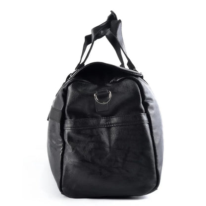 Geanta voiaj, pentru avion, piele ecologica, Naimeed D5415, Companion, Negru, 48x20x23cm