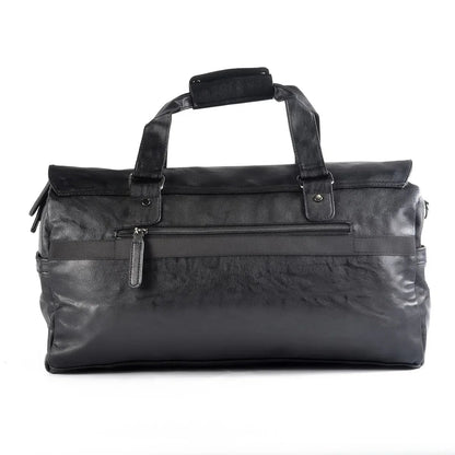 Geanta voiaj, pentru avion, piele ecologica, Naimeed D5415, Companion, Negru, 48x20x23cm
