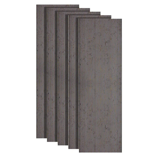 Set 5 panouri decorative, riflaj, polimer rigid, Naimeed D5462, 270x30x0.5cm, Crem