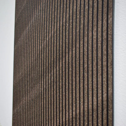 Set 5 panouri decorative, riflaj, polimer rigid, Naimeed D5465, 270x30x0.5cm, Maro