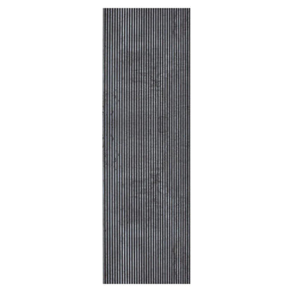 Set 5 panouri decorative, riflaj, polimer rigid, Naimeed D5466, 270x30x0.5cm, Gri