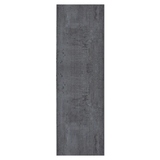 Set 5 panouri decorative, riflaj, polimer rigid, Naimeed D5466, 270x30x0.5cm, Gri