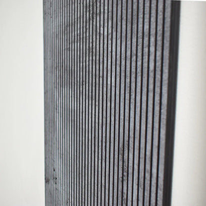 Set 5 panouri decorative, riflaj, polimer rigid, Naimeed D5466, 270x30x0.5cm, Gri