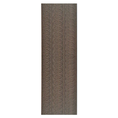 Set 5 panouri decorative, riflaj, polimer rigid, Naimeed D5467, 270x30x0.5cm, Maro