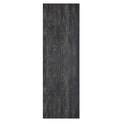 Set 5 panouri decorative, riflaj, polimer rigid, Naimeed D5468, 270x30x0.5cm, Negru