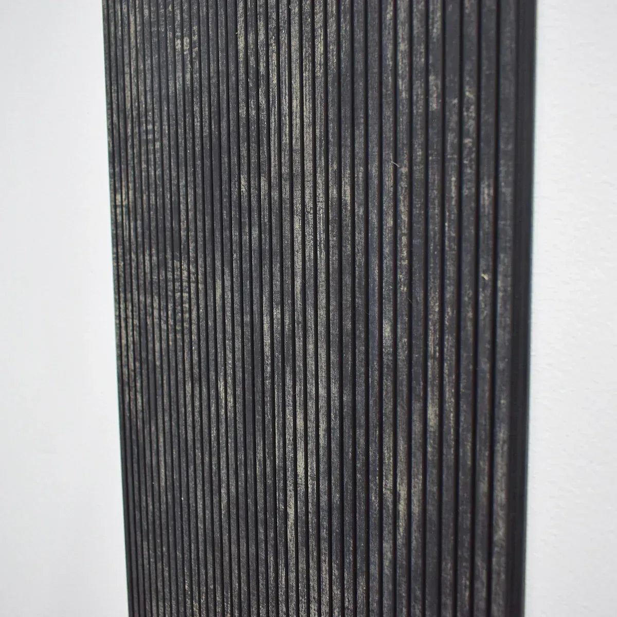 Set 5 panouri decorative, riflaj, polimer rigid, Naimeed D5468, 270x30x0.5cm, Negru