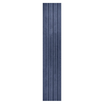 Set 5 panouri decorative, riflaj, polimer rigid, Naimeed D5469, 270x16x1cm, Albastru
