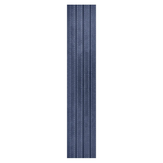 Set 5 panouri decorative, riflaj, polimer rigid, Naimeed D5469, 270x16x1cm, Albastru