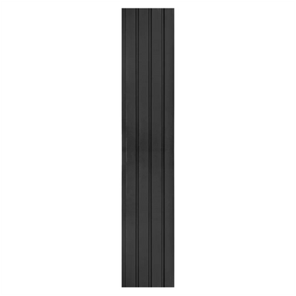 Set 5 panouri decorative, riflaj, polimer rigid, Naimeed D5470, 270x16x1cm, Negru