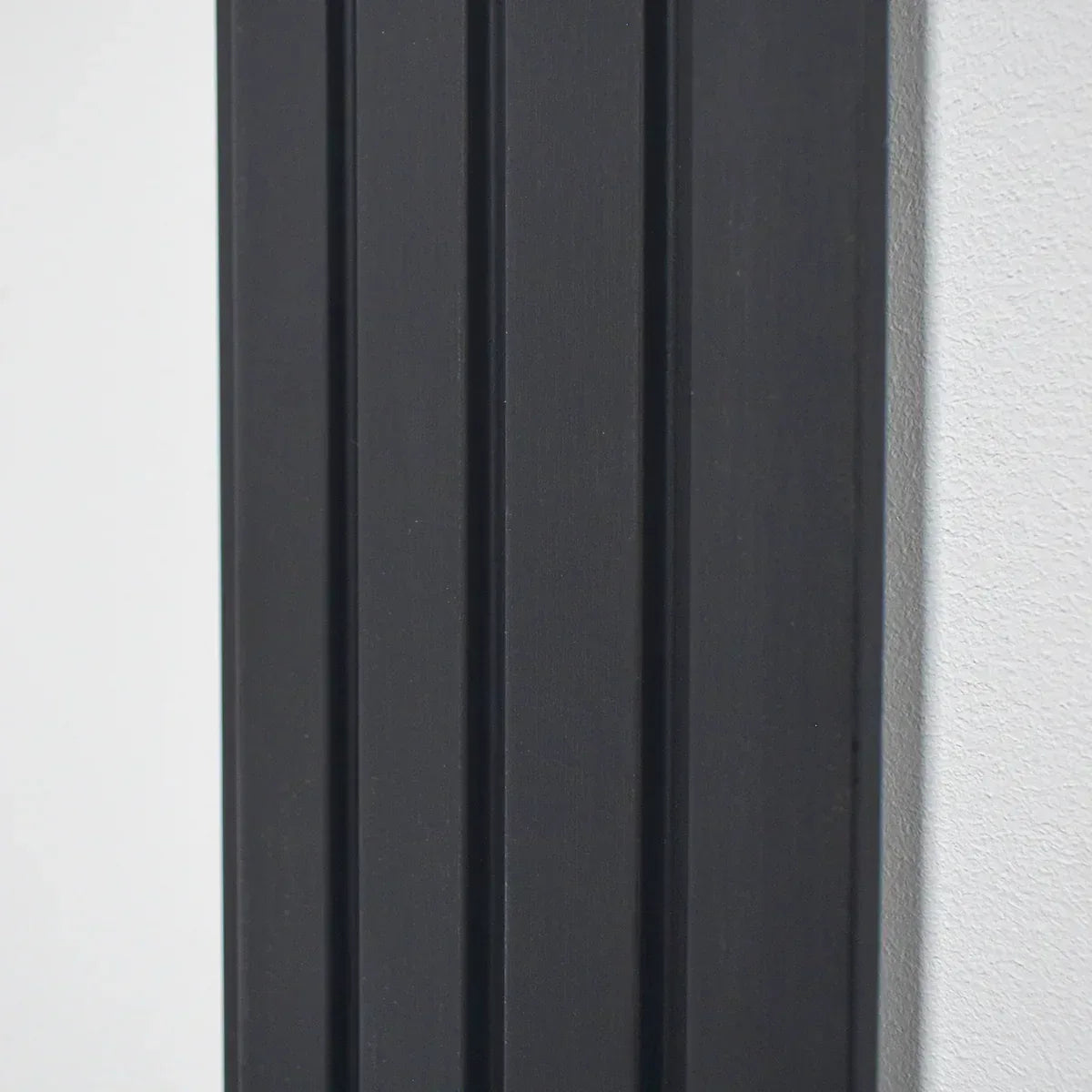 Set 5 panouri decorative, riflaj, polimer rigid, Naimeed D5470, 270x16x1cm, Negru