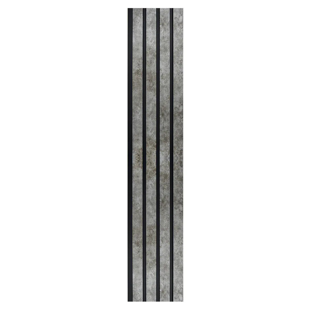 Set 5 panouri decorative, riflaj, polimer rigid, Naimeed D5472, 270x16x1cm, Gri