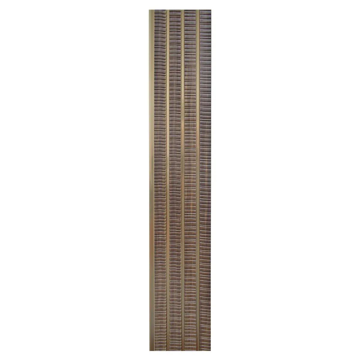 Set 5 panouri decorative, riflaj, polimer rigid, Naimeed D5473, 270x16x1cm, Maro/Auriu