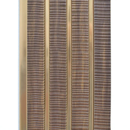 Set 5 panouri decorative, riflaj, polimer rigid, Naimeed D5473, 270x16x1cm, Maro/Auriu