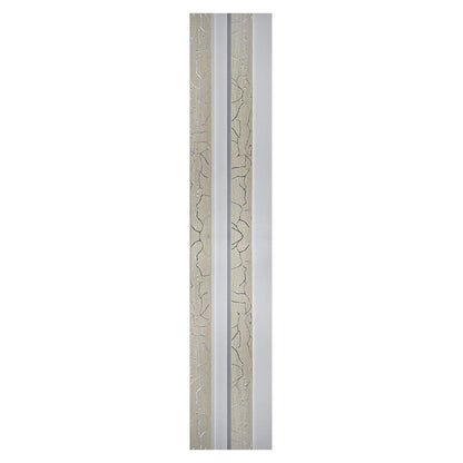 Set 5 panouri decorative, riflaj, polimer rigid, Naimeed D5474, 270x12x2cm, Alb