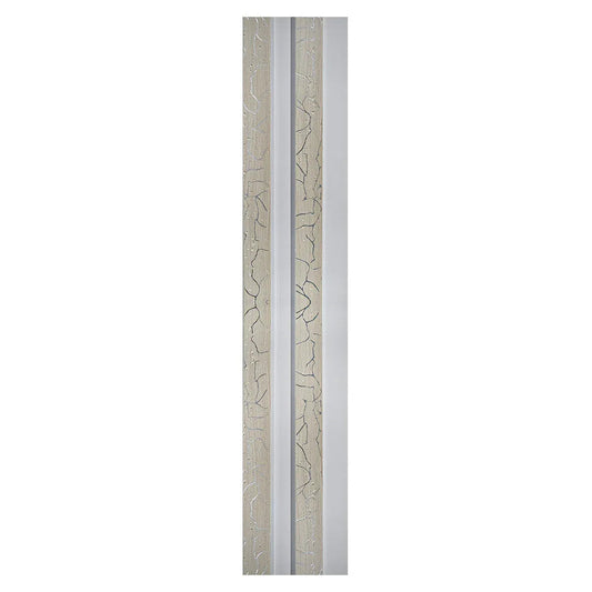 Set 5 panouri decorative, riflaj, polimer rigid, Naimeed D5474, 270x12x2cm, Alb