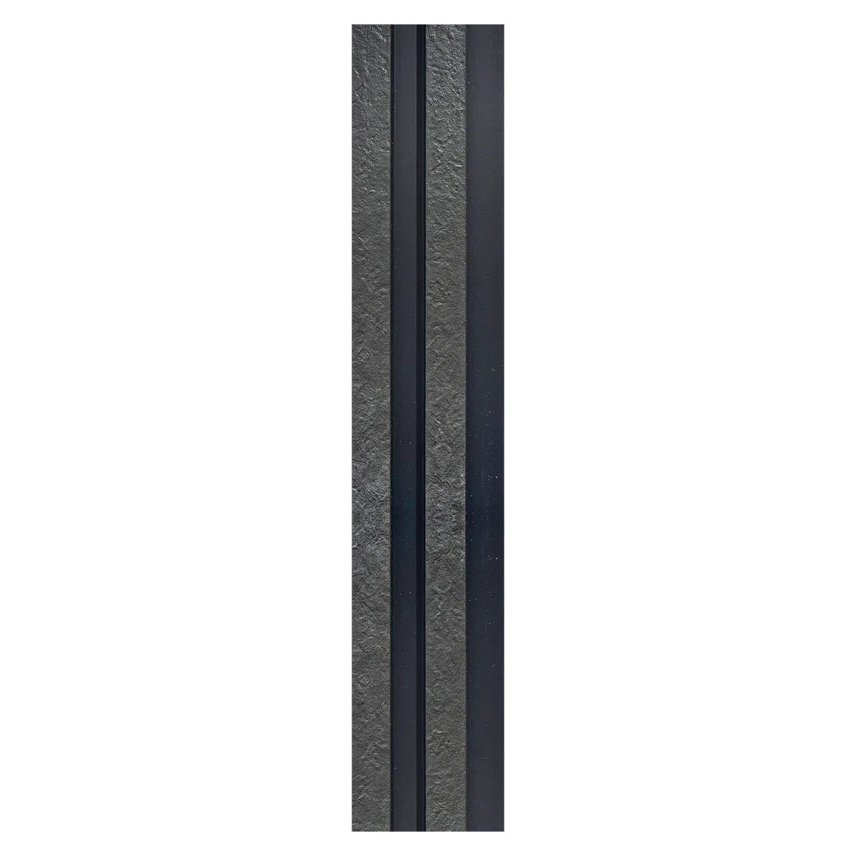 Set 5 panouri decorative, riflaj, polimer rigid, Naimeed D5478, 270x12x2cm, Negru