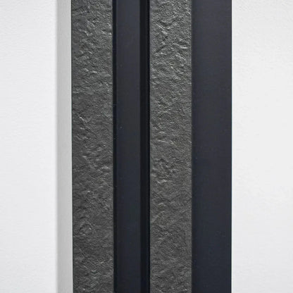 Set 5 panouri decorative, riflaj, polimer rigid, Naimeed D5478, 270x12x2cm, Negru