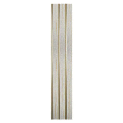 Set 5 panouri decorative, riflaj, polimer rigid, Naimeed D5479, 270x12x1cm, Alb/Auriu