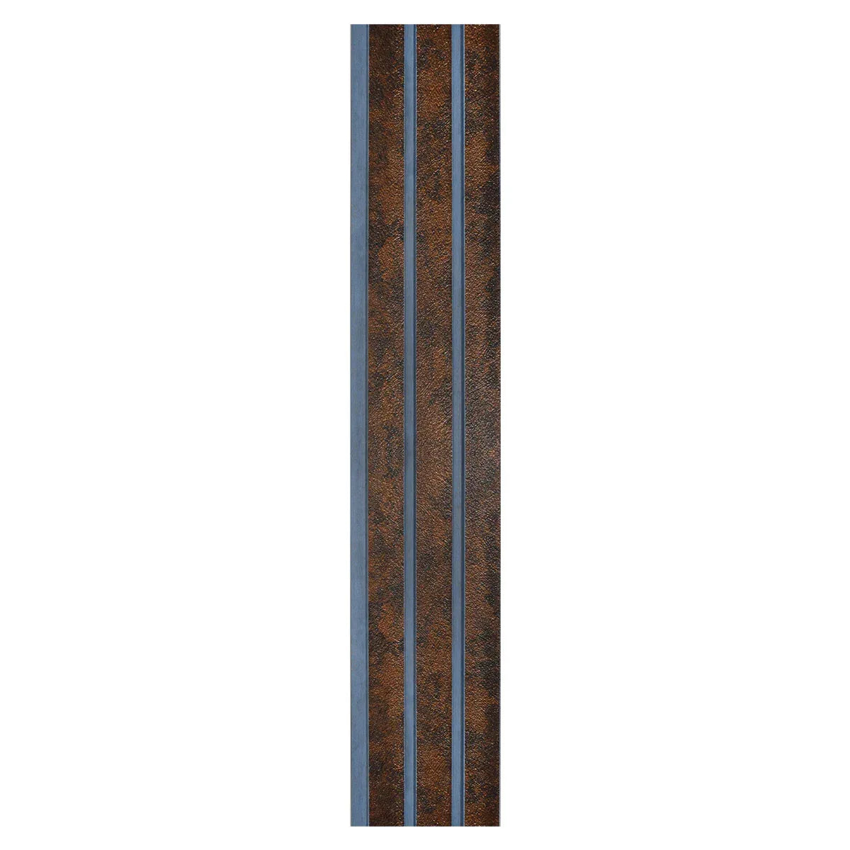 Set 5 panouri decorative, riflaj, polimer rigid, Naimeed D5480, 270x12x1cm, Maro/Albastru