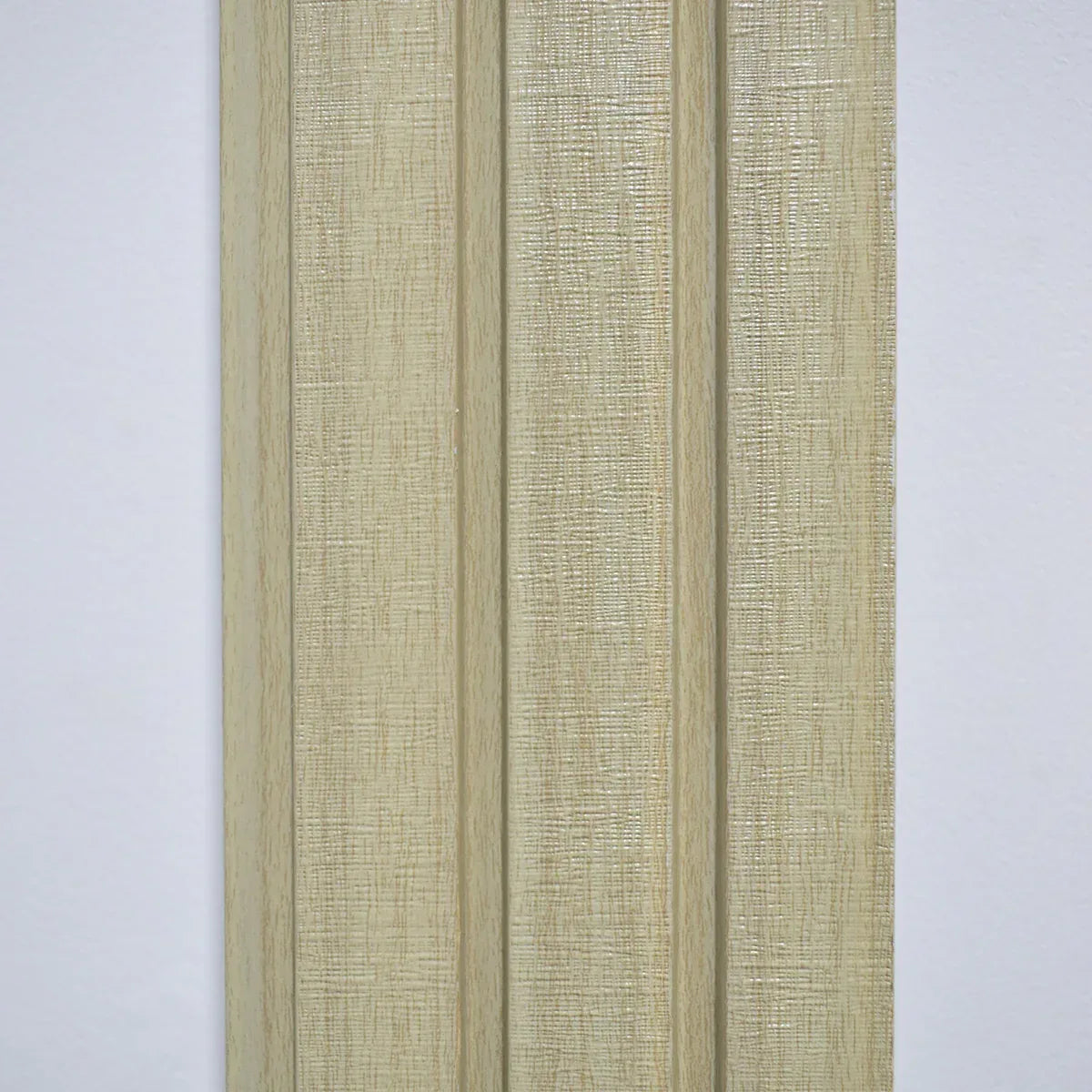 Set 5 panouri decorative, riflaj, polimer rigid, Naimeed D5482, 270x12x1cm, Crem deschis