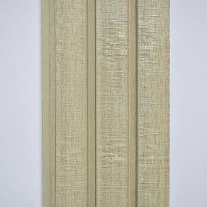 Set 5 panouri decorative, riflaj, polimer rigid, Naimeed D5482, 270x12x1cm, Crem deschis