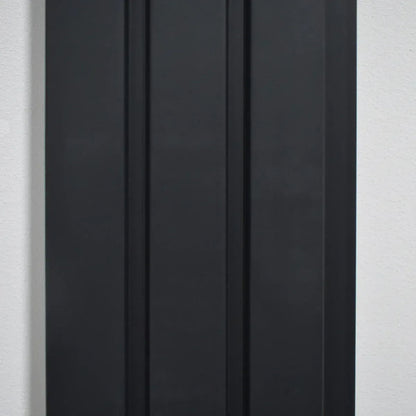 Set 5 panouri decorative, riflaj, polimer rigid, Naimeed D5483, 270x12x1cm, Negru