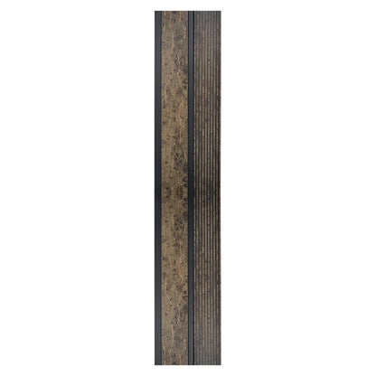 Set 5 panouri decorative, riflaj, polimer rigid, Naimeed D5484, 270x12x1cm, Maro