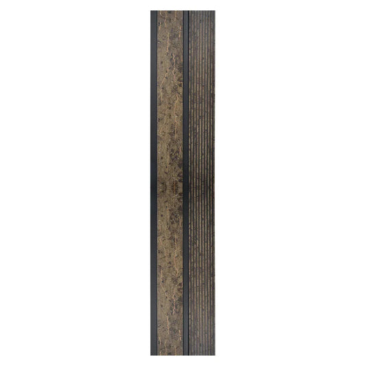 Set 5 panouri decorative, riflaj, polimer rigid, Naimeed D5484, 270x12x1cm, Maro
