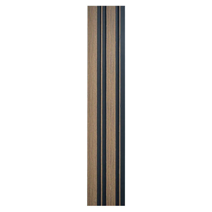 Set 5 panouri decorative, riflaj, polimer rigid, Naimeed D5489, 270x12x1cm, Maro
