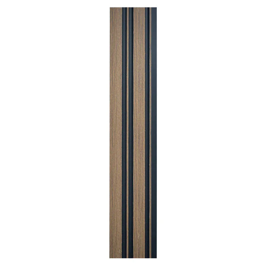 Set 5 panouri decorative, riflaj, polimer rigid, Naimeed D5489, 270x12x1cm, Maro