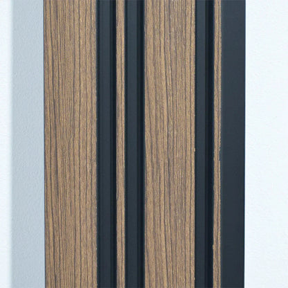 Set 5 panouri decorative, riflaj, polimer rigid, Naimeed D5489, 270x12x1cm, Maro