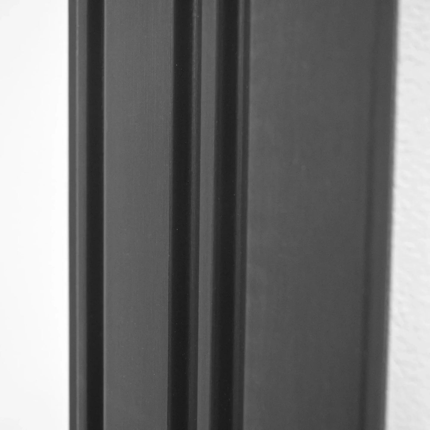 Set 5 panouri decorative, riflaj, polimer rigid, Naimeed D5490, 270x12x1cm, Negru