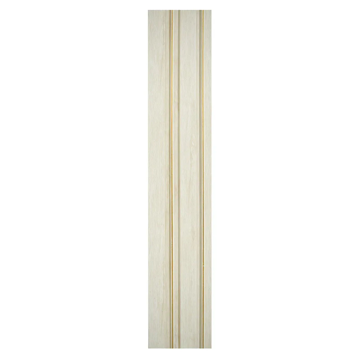 Set 5 panouri decorative, riflaj, polimer rigid, Naimeed D5491, 270x12x1cm, Alb