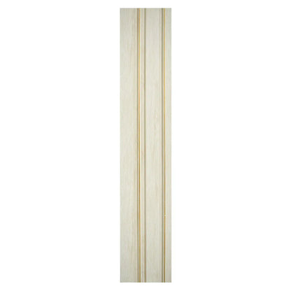 Set 5 panouri decorative, riflaj, polimer rigid, Naimeed D5491, 270x12x1cm, Alb