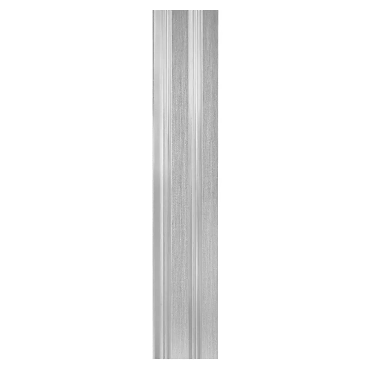 Set 5 panouri decorative, riflaj, polimer rigid, Naimeed D5492, 270x12x1cm, Argintiu