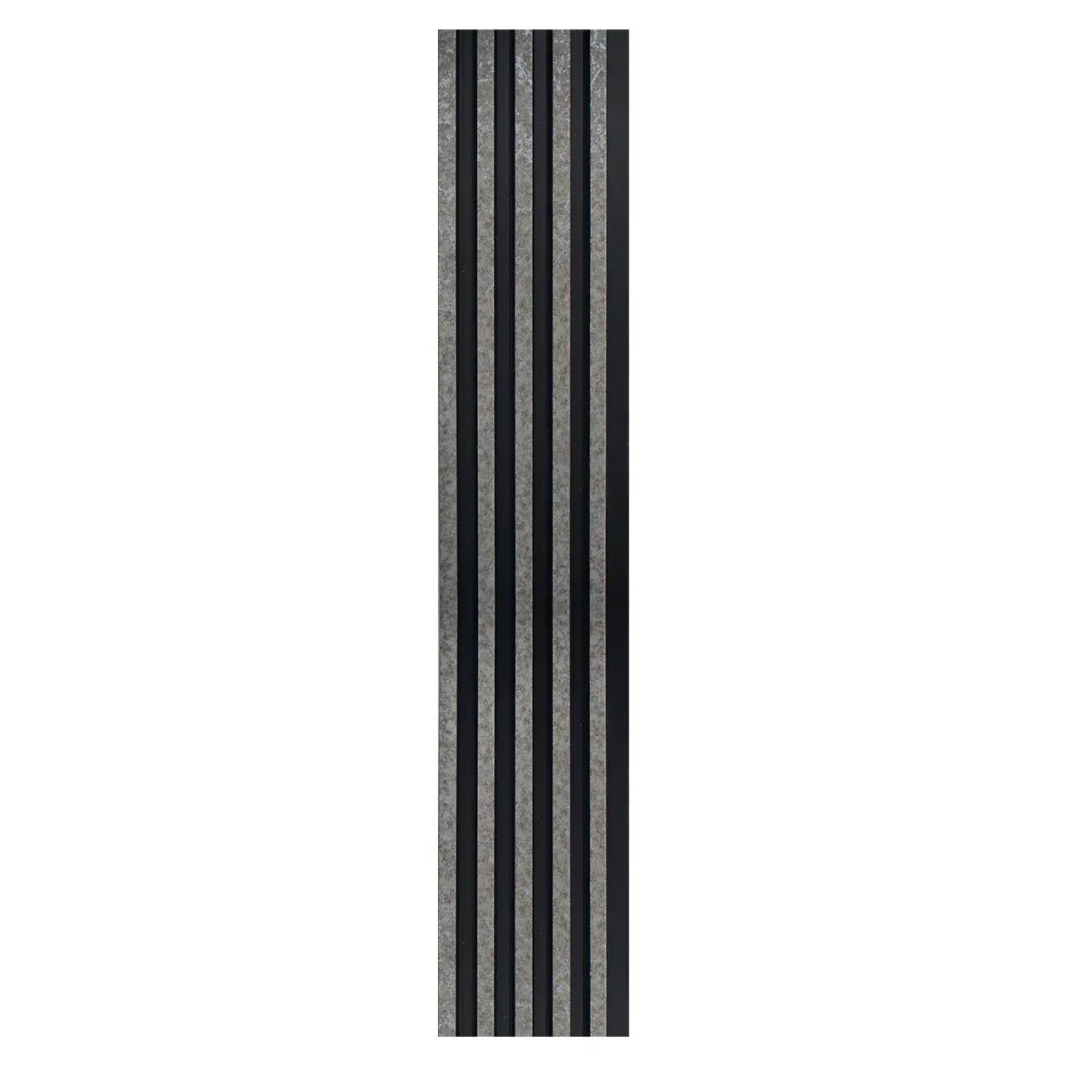 Set 5 panouri decorative, riflaj, polimer rigid, Naimeed D5494, 270x12x1cm, Negru/Gri